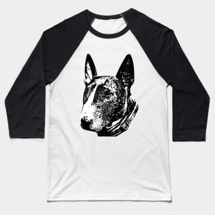 Brindle Bull Terrier Baseball T-Shirt